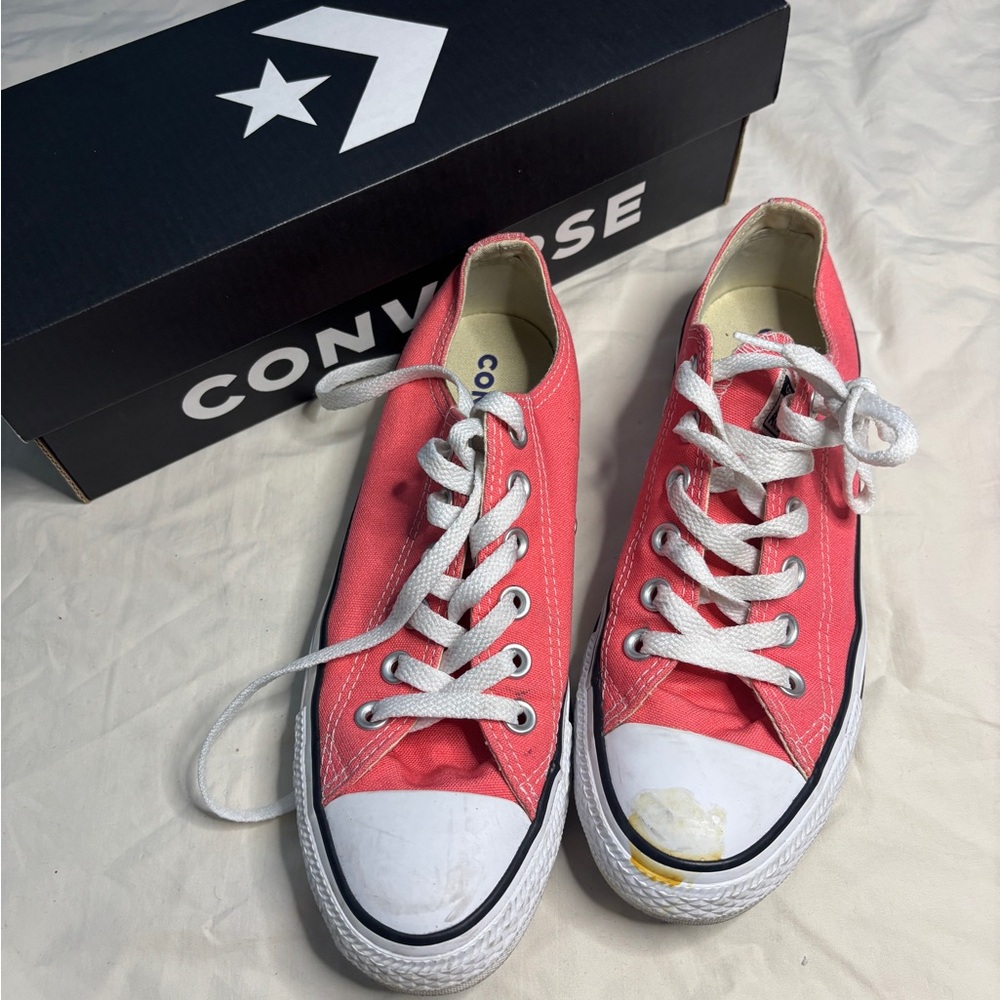 Converse Coral Low-Top Sneakers